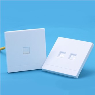 Port White Keystone Wall Plate