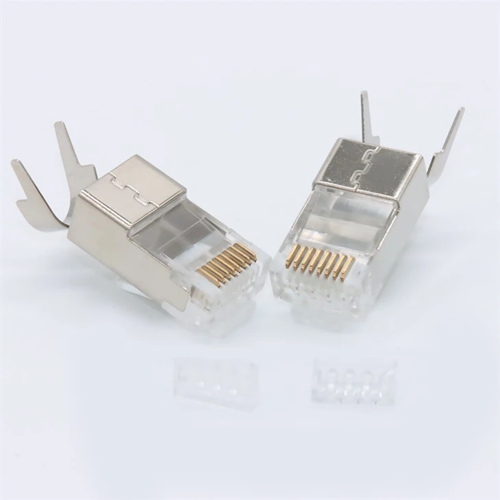 RJ45 CAT7 10Gig Shielded Connector With Liner