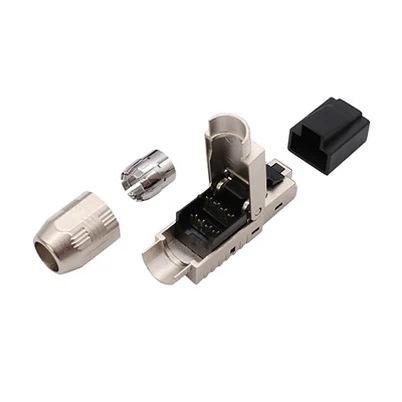 Conector RJ45 sin herramienta blindado 40GBase-T Cat8