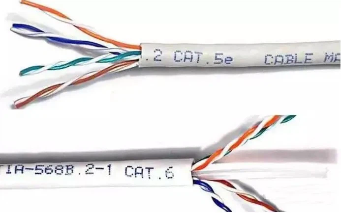 The Cat5E and Cat6 Cable structure Comparison The Cat5E and Cat6 Cable structure Comparison