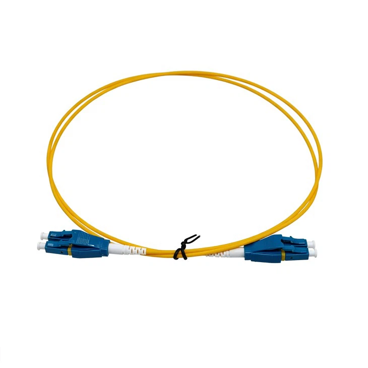 Cable de conexión óptico dúplex unimodal LSZH de LC/UPC de 2,0 mm