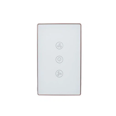 Switch de ventilador inteligente tri-touch: panel inteligente controlado por voz y aplicación