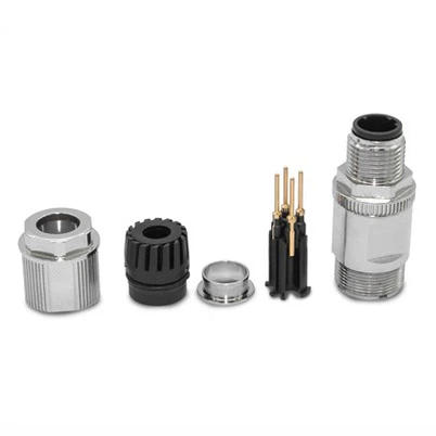 Tipo impermeable Tipo de enjuague Rugged Código M12 conector Ethernet M12 Conector redondo